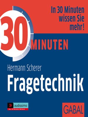 cover image of 30 Minuten Fragetechnik